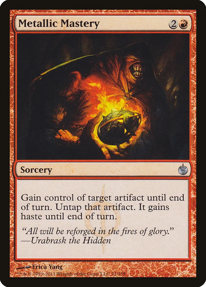 2011 Mirrodin Besieged Metallic Mastery uncommon #71 uncommon card image