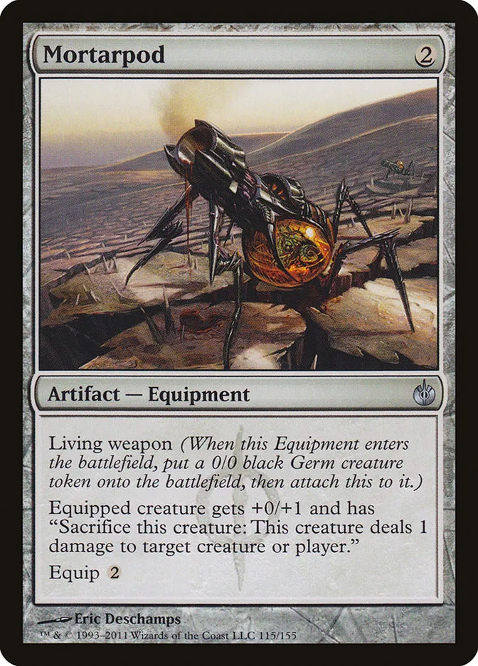 2011 Mirrodin Besieged Mortarpod #115 uncommon card image