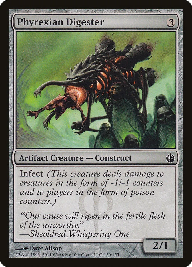 2011 Mirrodin Besieged Phyrexian Digester #120 common card image