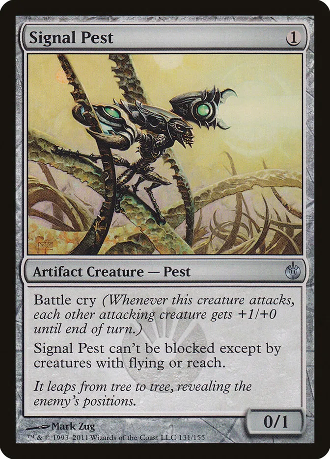2011 Mirrodin Besieged Signal Pest #131 uncommon card image