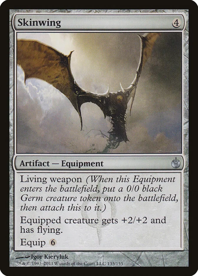 2011 Mirrodin Besieged Skinwing #133 uncommon card image