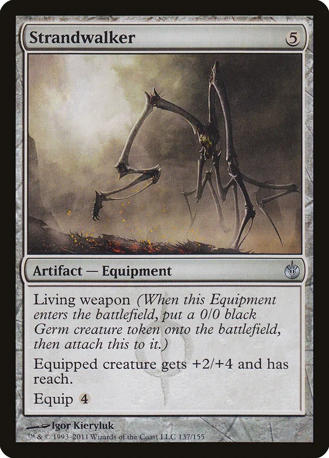 2011 Mirrodin Besieged Strandwalker #137 uncommon card image