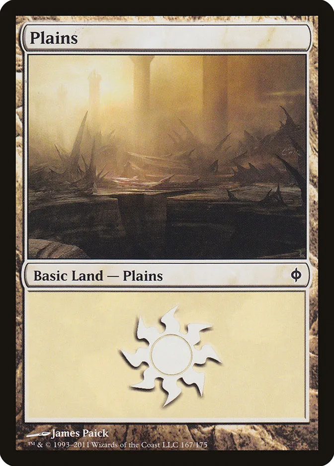 2011 New Phyrexia Plains common #167 common card image
