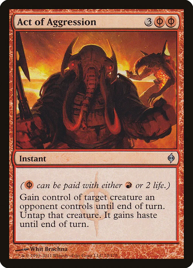 2011 New Phyrexia Act of Aggression #78 uncommon card image