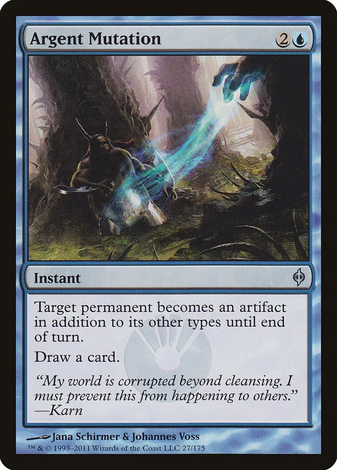 2011 New Phyrexia Argent Mutation uncommon #27 uncommon card image