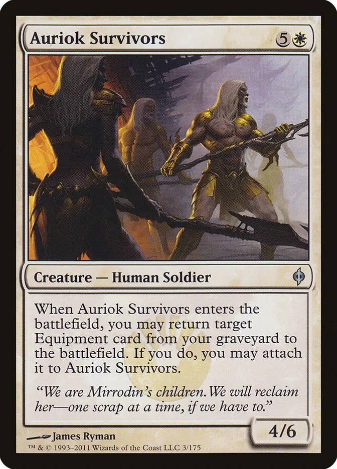 2011 New Phyrexia Auriok Survivors #3 uncommon card image