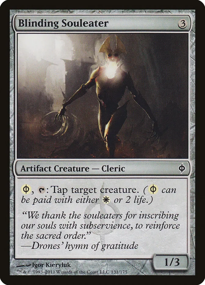 2011 New Phyrexia Blinding Souleater common #131 common card image