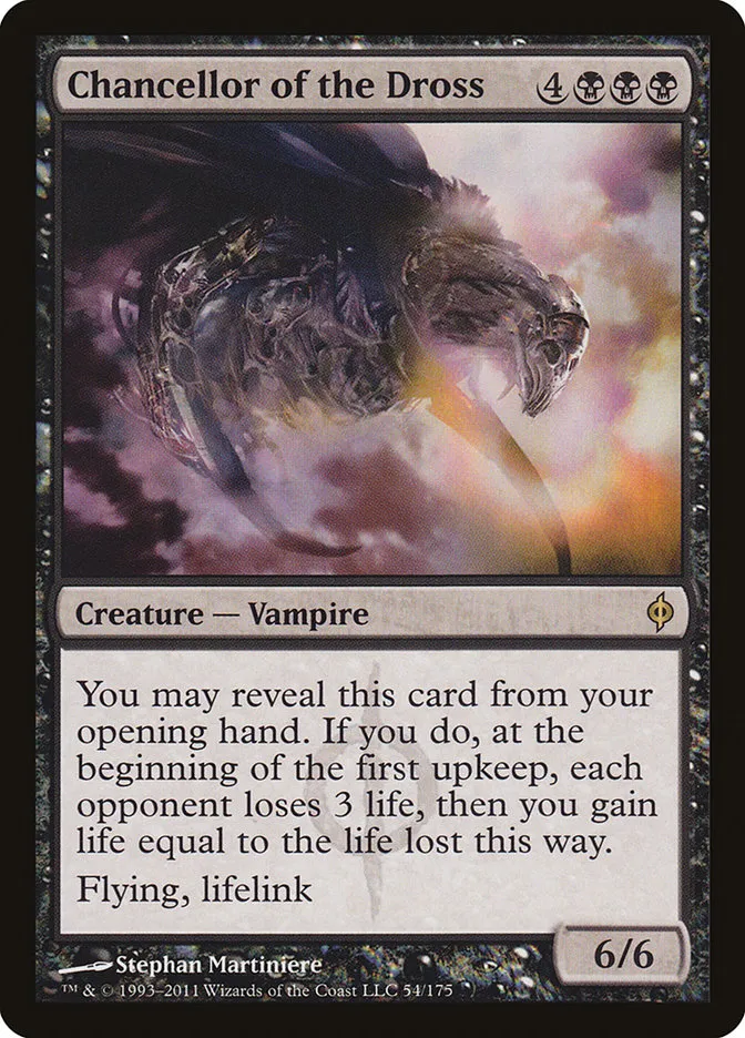 2011 New Phyrexia Chancellor of the Dross #54 rare card image