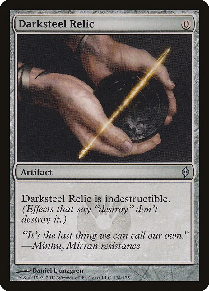 2011 New Phyrexia Darksteel Relic [Foil] uncommon #134 uncommon card image