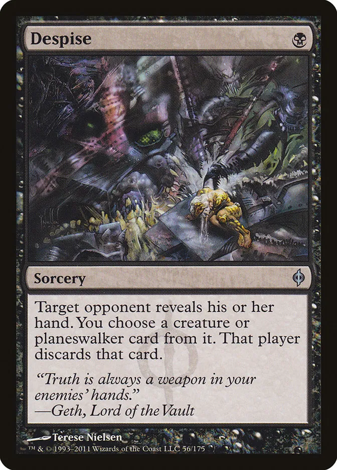 2011 New Phyrexia Despise uncommon #56 uncommon card image