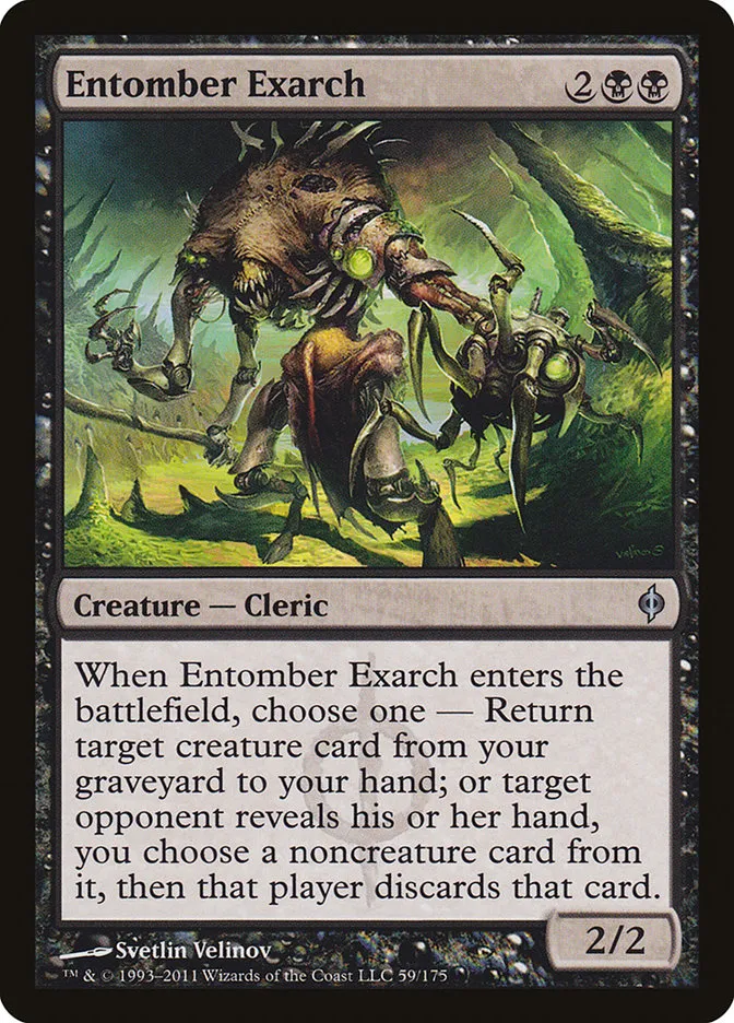 2011 New Phyrexia Entomber Exarch uncommon #59 uncommon card image