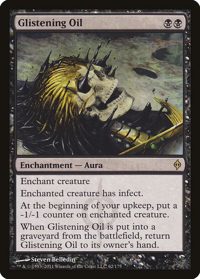 2011 New Phyrexia Glistening Oil [Foil] rare #62 rare card image