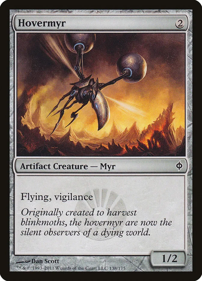 2011 New Phyrexia Hovermyr common #138 common card image