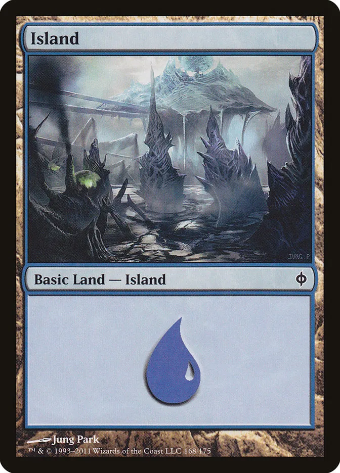 2011 New Phyrexia Island common #168 common card image