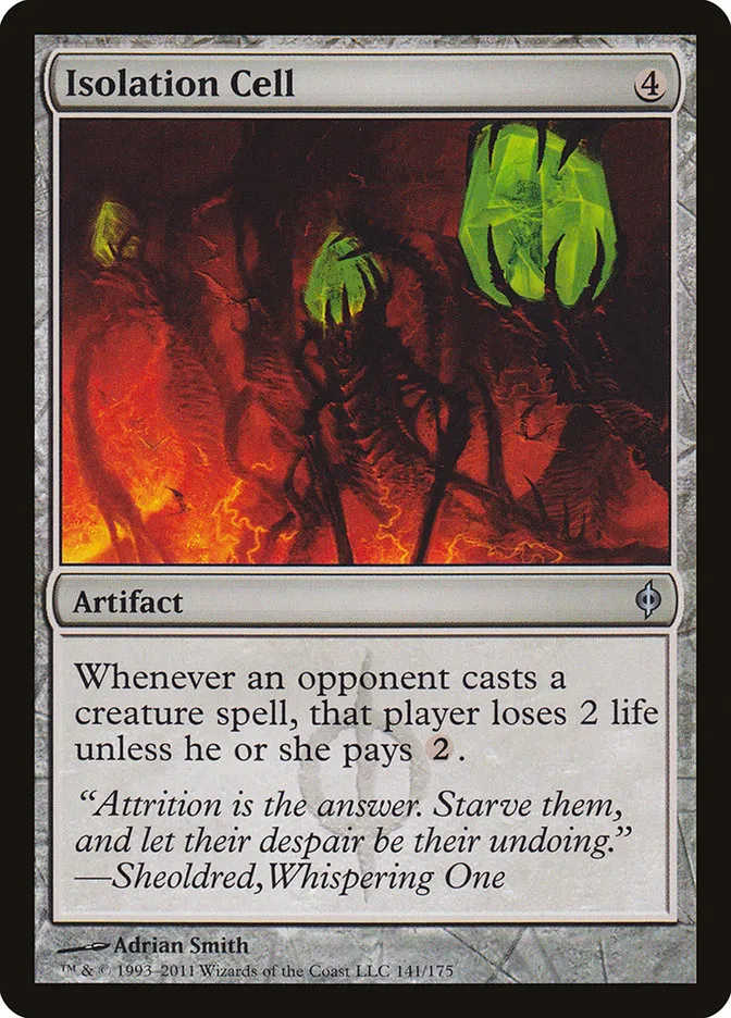 2011 New Phyrexia Isolation Cell uncommon #141 uncommon card image