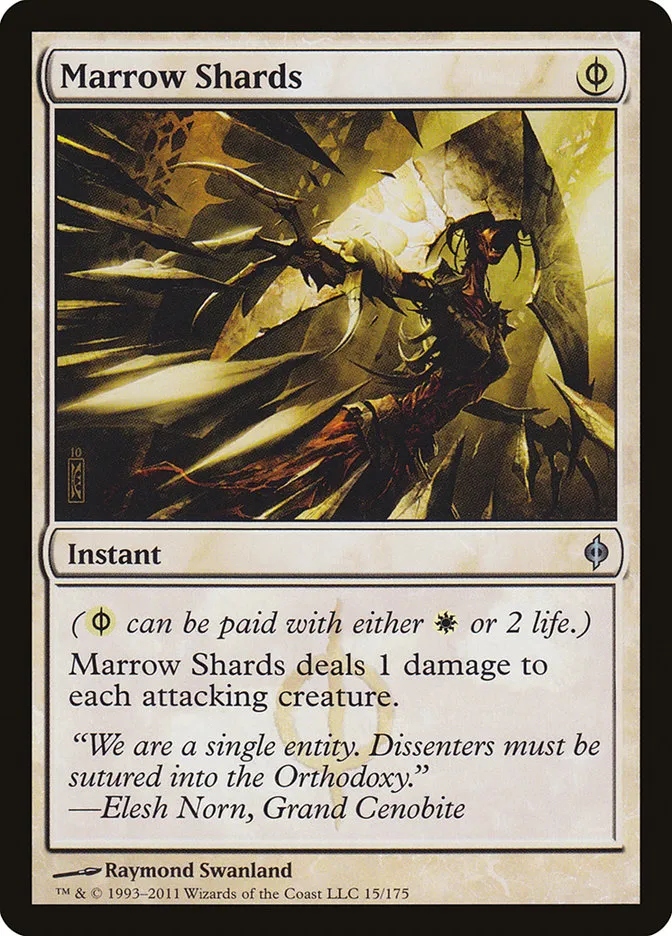 2011 New Phyrexia Marrow Shards [Foil] uncommon #15 uncommon card image