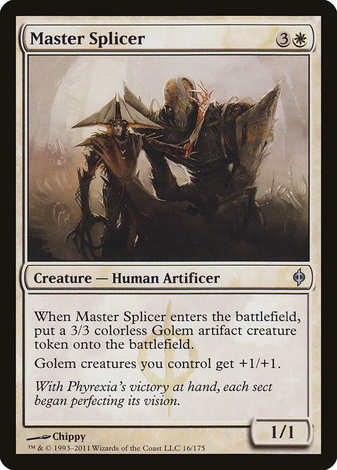 2011 New Phyrexia Master Splicer uncommon #16 uncommon card image