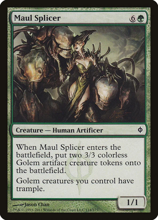2011 New Phyrexia Maul Splicer common #114 common card image