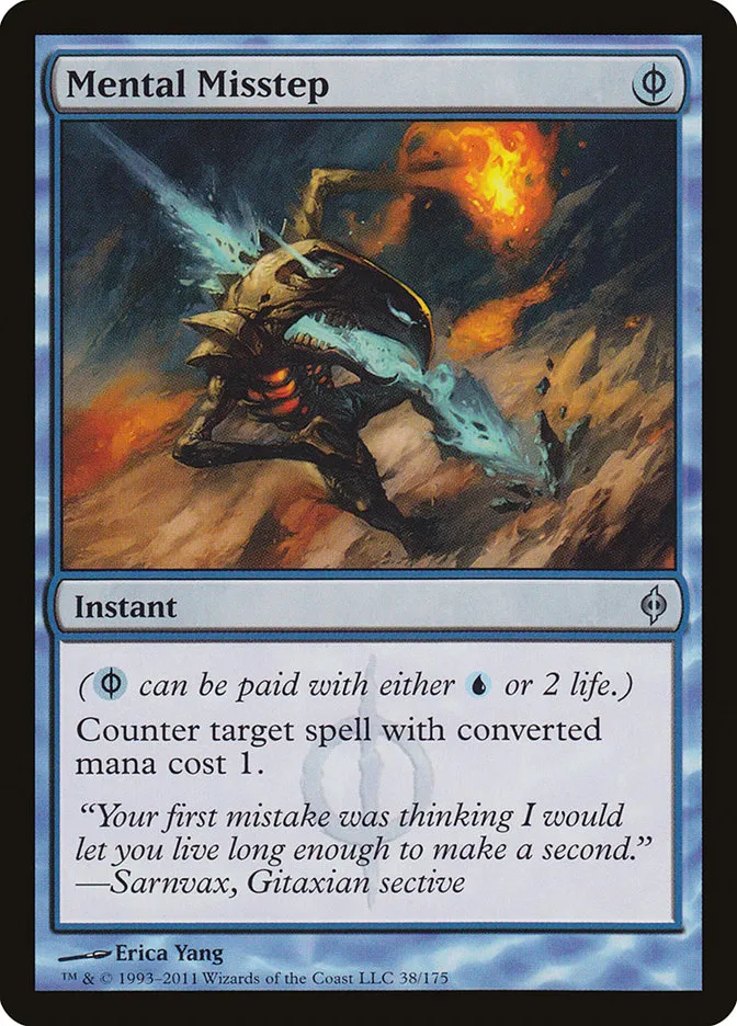 2011 New Phyrexia Mental Misstep uncommon #38 uncommon card image