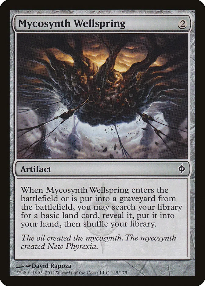 2011 New Phyrexia Mycosynth Wellspring common #145 common card image