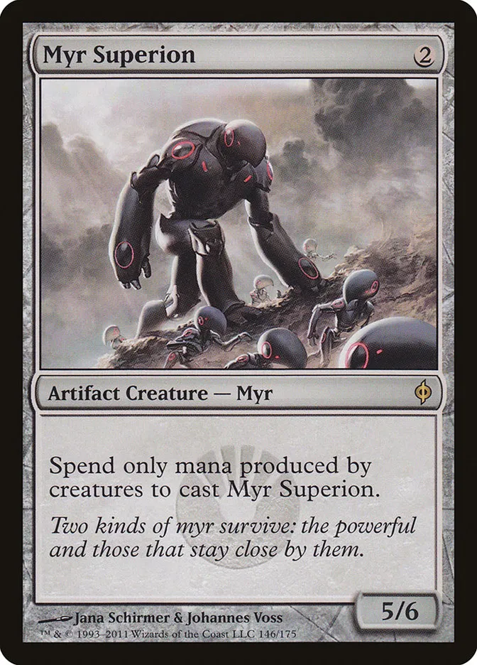2011 New Phyrexia Myr Superion #146 rare card image