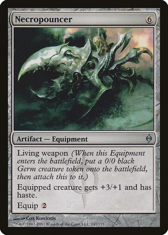 2011 New Phyrexia Necropouncer #147 uncommon card image