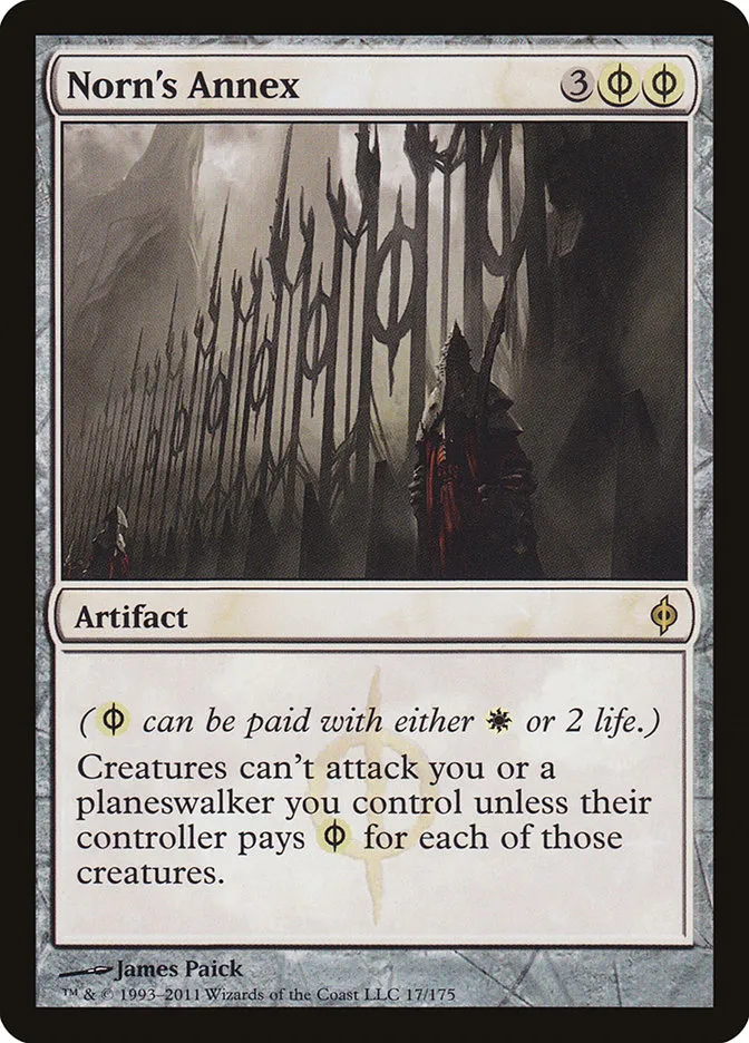 2011 New Phyrexia Norn's Annex #17 rare card image