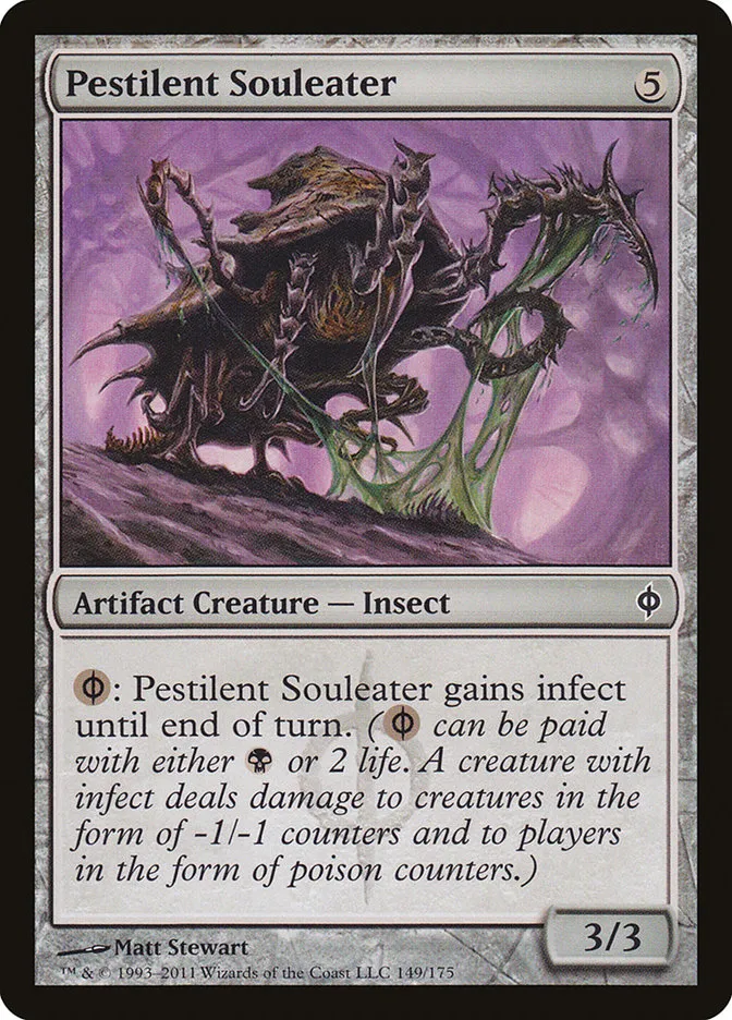 2011 New Phyrexia Pestilent Souleater common #149 common card image