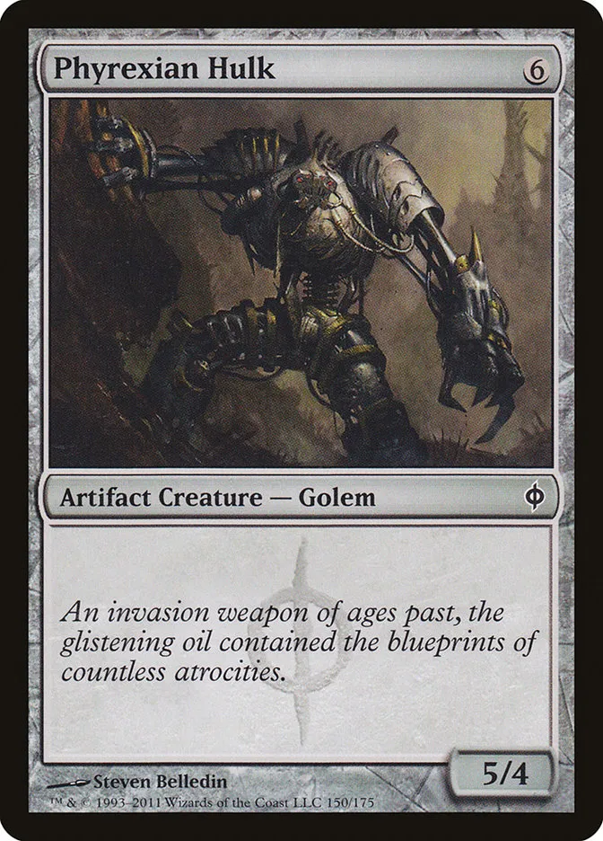 2011 New Phyrexia Phyrexian Hulk common #150 common card image