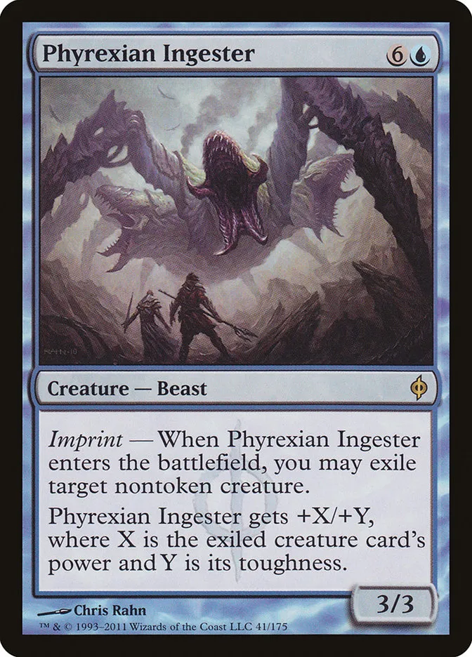 2011 New Phyrexia Phyrexian Ingester rare #41 rare card image