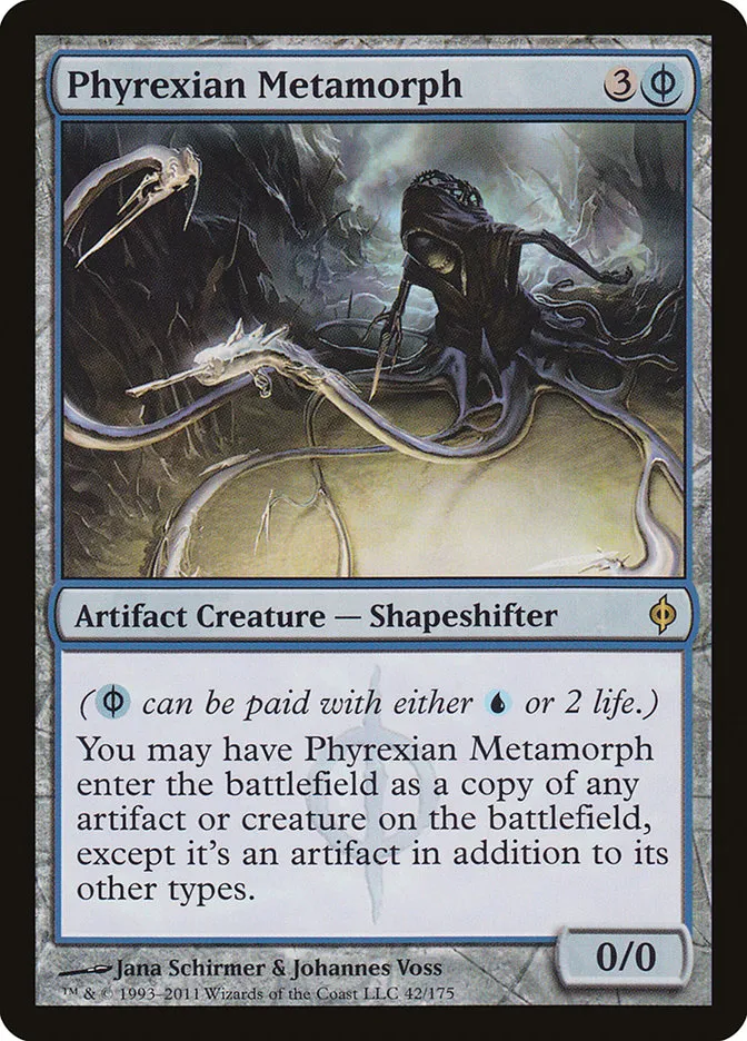 2011 New Phyrexia Phyrexian Metamorph rare #42 rare card image