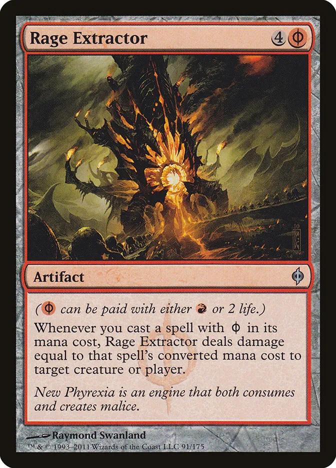 2011 New Phyrexia Rage Extractor uncommon #91 uncommon card image