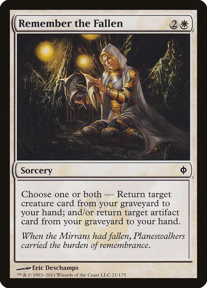 2011 New Phyrexia Remember the Fallen common #21 common card image