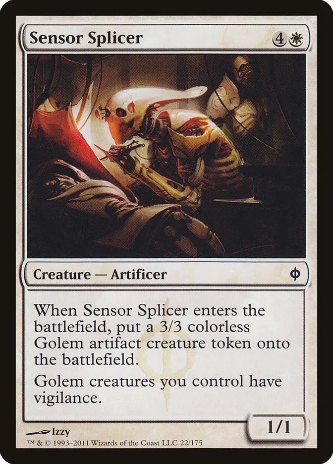 2011 New Phyrexia Sensor Splicer common #22 common card image