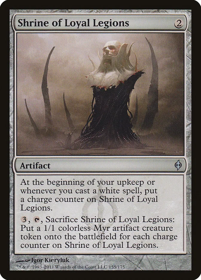 2011 New Phyrexia Shrine of Loyal Legions #155 uncommon card image
