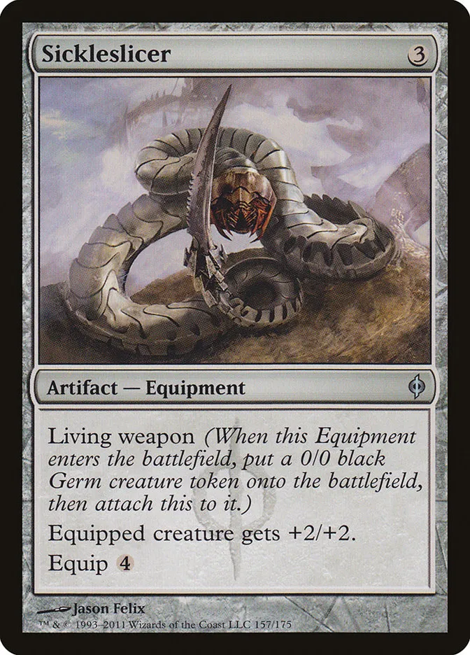 2011 New Phyrexia Sickleslicer uncommon #157 uncommon card image