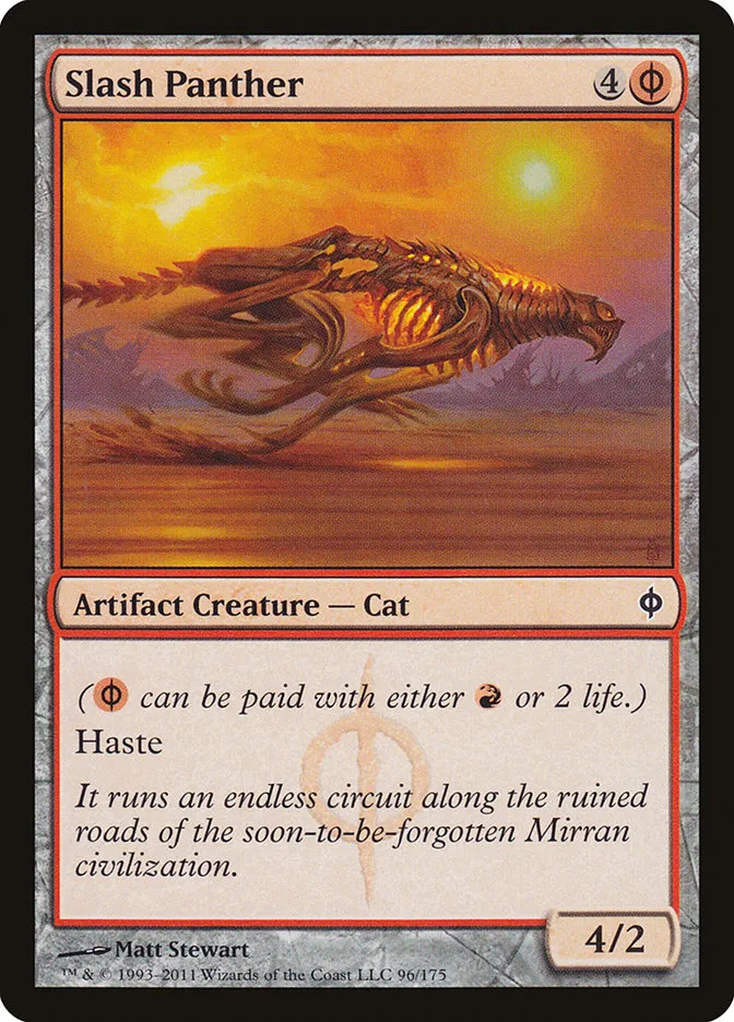 2011 New Phyrexia Slash Panther common #96 common card image