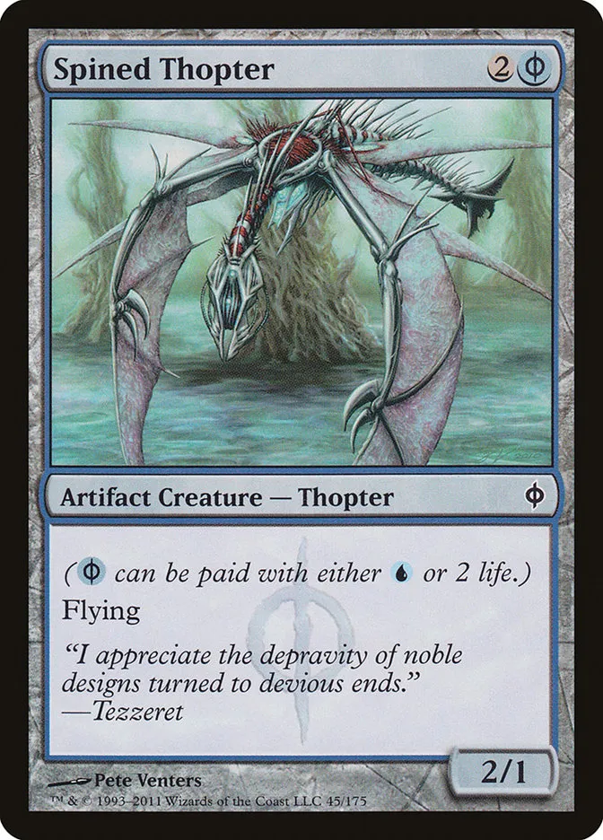 2011 New Phyrexia Spined Thopter common #45 common card image