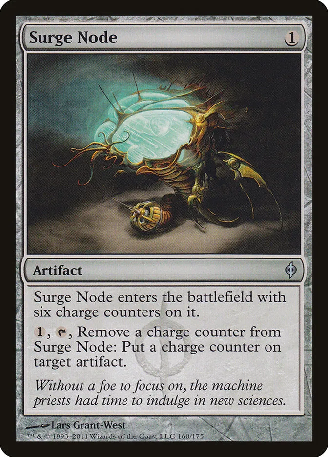 2011 New Phyrexia Surge Node uncommon #160 uncommon card image