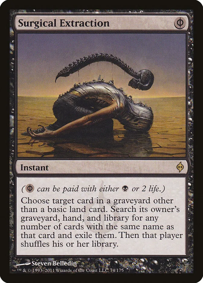 2011 New Phyrexia Surgical Extraction #74 rare card image