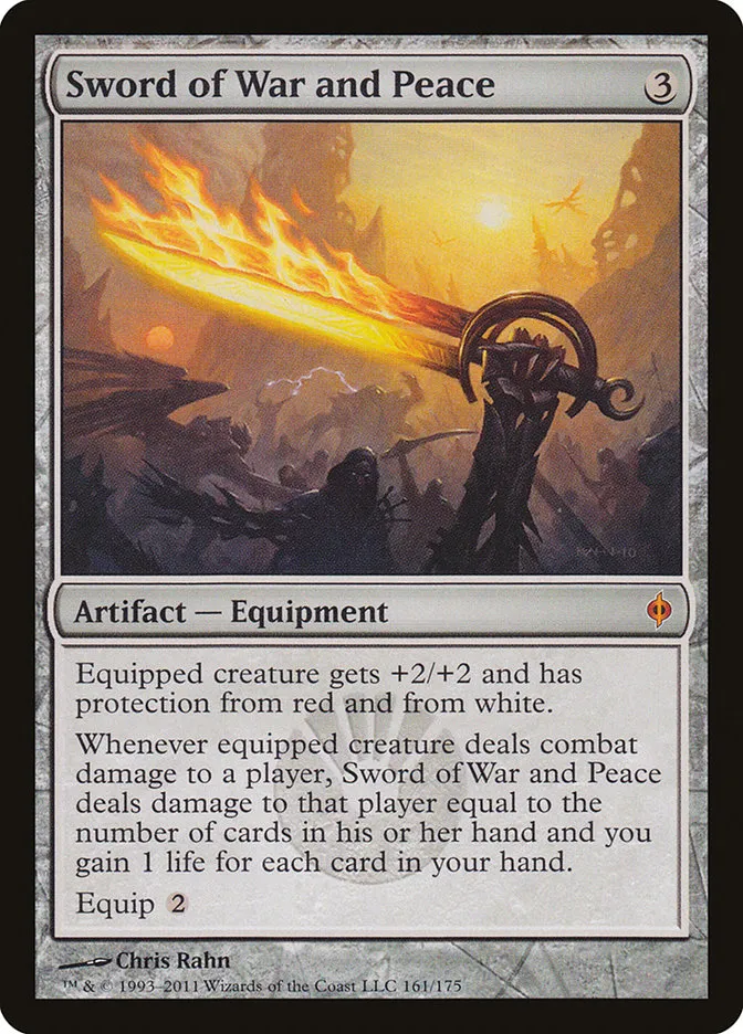 2011 New Phyrexia Sword of War and Peace #161 mythic card image