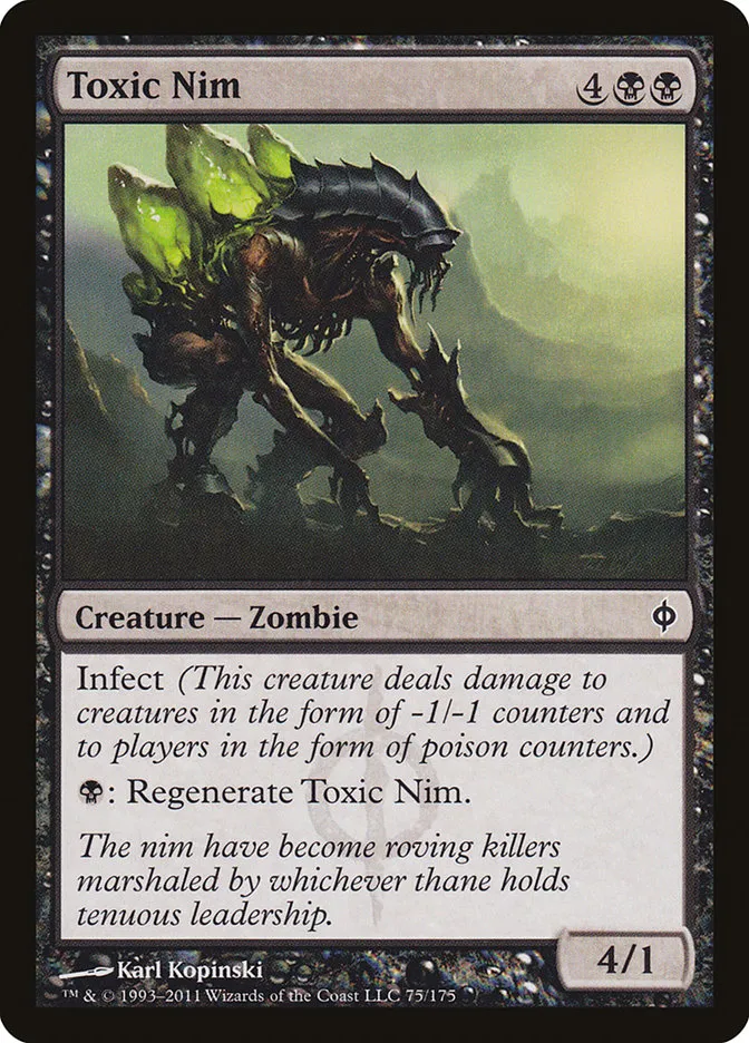 2011 New Phyrexia Toxic Nim common #75 common card image