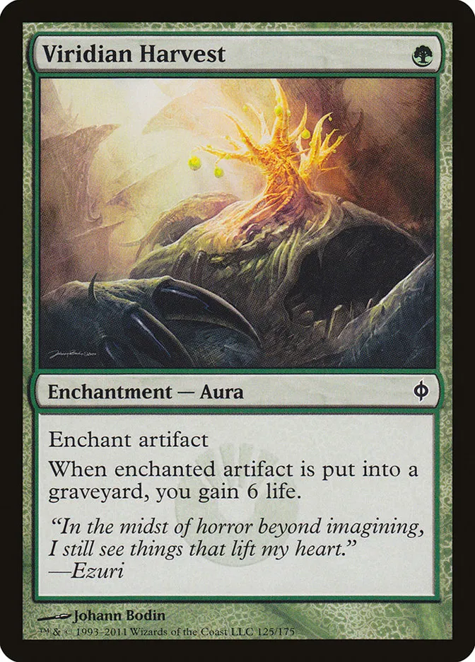 2011 New Phyrexia Viridian Harvest common #125 common card image