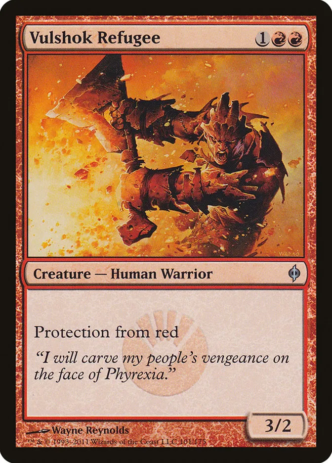 2011 New Phyrexia Vulshok Refugee uncommon #101 uncommon card image