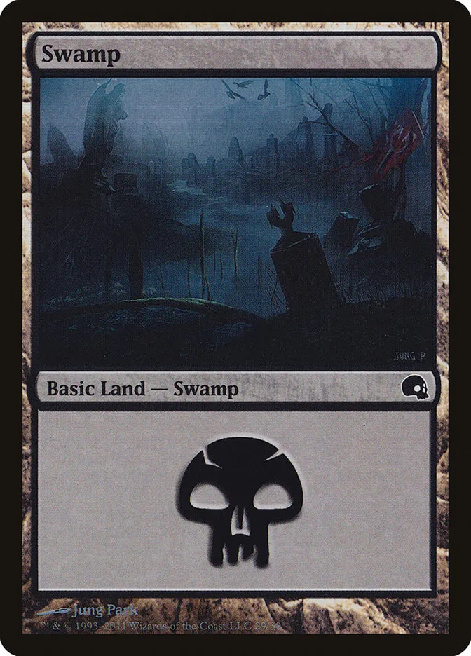2011 Premium Deck Series: Graveborn Swamp common #29 common card image