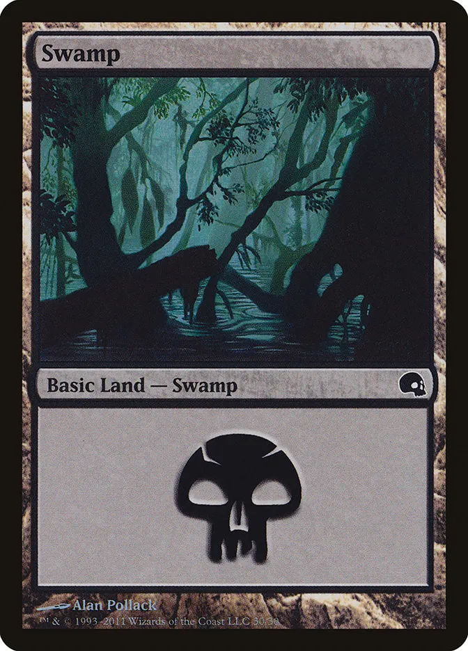 2011 Premium Deck Series: Graveborn Swamp common #30 common card image