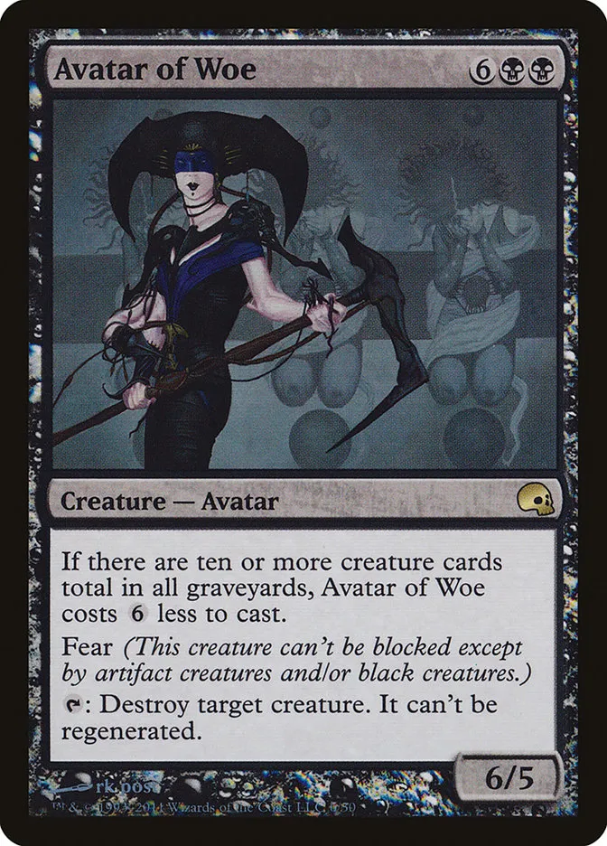 2011 Premium Deck Series: Graveborn Avatar of Woe rare #6 rare card image