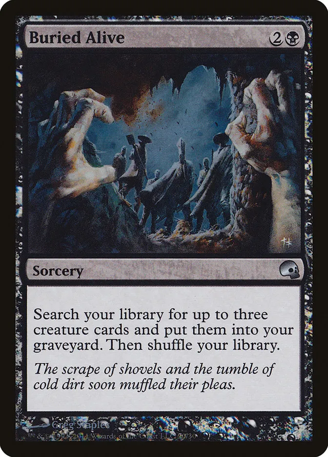 2011 Premium Deck Series: Graveborn Buried Alive uncommon #20 uncommon card image