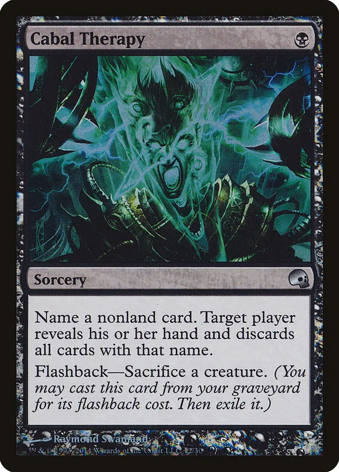 2011 Premium Deck Series: Graveborn Cabal Therapy uncommon #12 uncommon card image