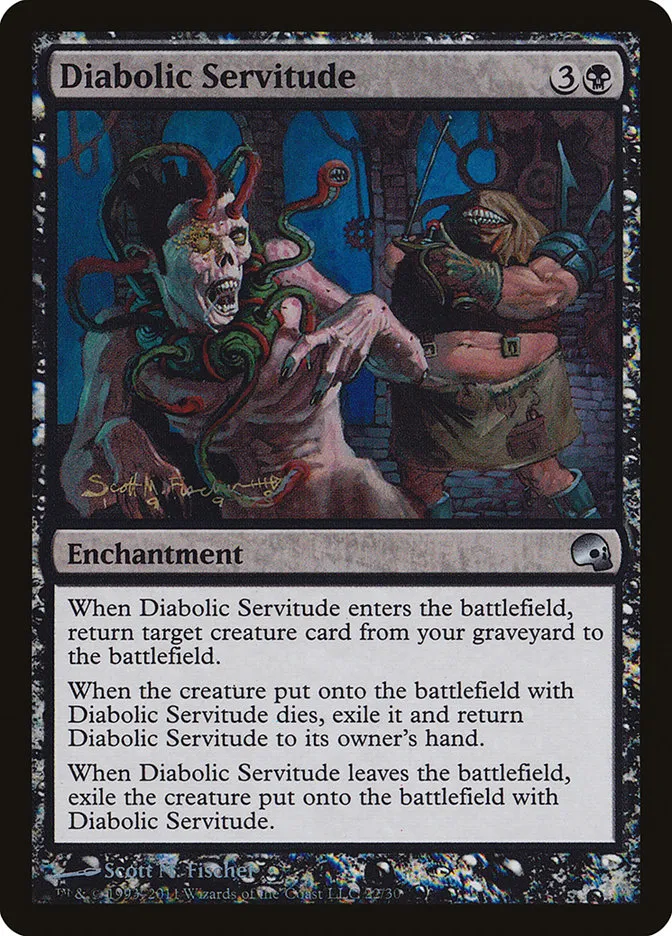 2011 Premium Deck Series: Graveborn Diabolic Servitude uncommon #22 uncommon card image